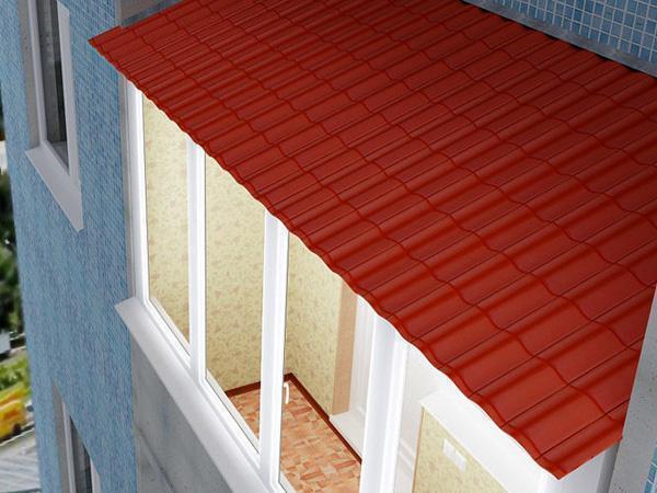 Изготовление и монтаж крыши на балкон
